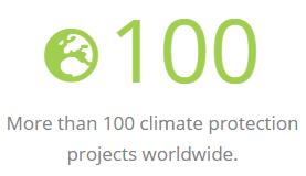 More than 100 climate protection projects worldwide.